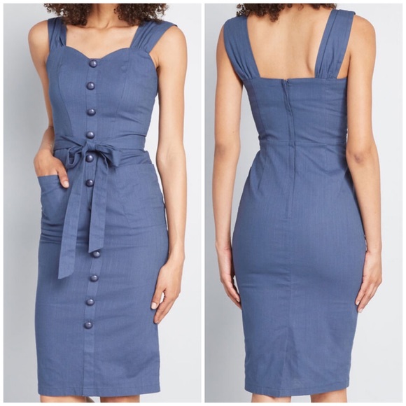 Modcloth Dresses & Skirts - ModCloth Collectif Vintage NWT Breezy Marlene Blue